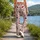 Cherry Rose Motifs for Yoga Sessions, Studio Training and Weekend Wellness for Women Leggings - 12