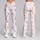 Pastel Paw Prints for Yoga, Pilates, and Everyday Casual Style Leggings - 9
