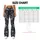 Charcoal Gray Rose Blooms for Yoga, Pilates, Studio Sessions, and Everyday City Errands Leggings - 7