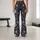 Charcoal Gray Rose Blooms for Yoga, Pilates, Studio Sessions, and Everyday City Errands Leggings - 10