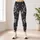 Charcoal Gray Rose Blooms for Yoga, Pilates, Studio Sessions, and Everyday City Errands Leggings - 4