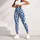 Blue Leopard Spots for Yoga, Pilates, and Everyday Activewear for Women on the Go Leggings - 5