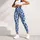 Blue Leopard Spots for Yoga, Pilates, and Everyday Activewear for Women on the Go Leggings - 5