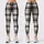 Black Ivory Tartan Checks for Yoga Pilates and Everyday City Style Leggings - 3