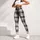 Black Ivory Tartan Checks for Yoga Pilates and Everyday City Style Leggings - 5