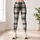 Black Ivory Tartan Checks for Yoga Pilates and Everyday City Style Leggings - 4