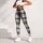 Black Ivory Tartan Checks for Yoga Pilates and Everyday City Style Leggings - 5