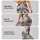 Ivory Charcoal Camouflage for Yoga Pilates and Everyday Casual Style Leggings - 2