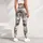 Ivory Charcoal Camouflage for Yoga Pilates and Everyday Casual Style Leggings - 5