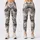 Ivory Charcoal Camouflage for Yoga Pilates and Everyday Casual Style Leggings - 3