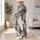 Ivory Charcoal Camouflage for Yoga Pilates and Everyday Casual Style Leggings - 12