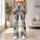 Ivory Charcoal Camouflage for Yoga Pilates and Everyday Casual Style Leggings - 11