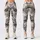 Ivory Charcoal Camouflage for Yoga Pilates and Everyday Casual Style Leggings - 1