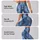 Flowing Blue Organic Textures for Yoga Pilates and Everyday Movement Leggings - 2