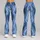 Flowing Blue Organic Textures for Yoga Pilates and Everyday Movement Leggings - 9
