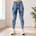 Flowing Blue Organic Textures for Yoga Pilates and Everyday Movement Leggings - 4