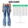 Flowing Blue Organic Textures for Yoga Pilates and Everyday Movement Leggings - 7
