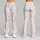 Tiny Cocoa Hearts And Ivory Diamonds For Romantic Studio To Street Style Leggings - 9