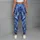 Cobalt Blue White Abstract Lines For Yoga Pilates And Everyday Activewear Leggings - 6