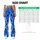 Cobalt Blue White Abstract Lines For Yoga Pilates And Everyday Activewear Leggings - 7