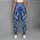Cobalt Blue White Abstract Lines For Yoga Pilates And Everyday Activewear Leggings - 4