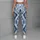 Indigo Ikat Motifs For Calm Studio Yoga, Weekend Movement And Relaxed Everyday Travel Leggings - 6