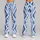 Indigo Ikat Motifs For Calm Studio Yoga, Weekend Movement And Relaxed Everyday Travel Leggings - 9