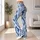 Indigo Ikat Motifs For Calm Studio Yoga, Weekend Movement And Relaxed Everyday Travel Leggings - 12