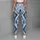 Indigo Ikat Motifs For Calm Studio Yoga, Weekend Movement And Relaxed Everyday Travel Leggings - 5