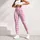 Pink Gingham Hearts for Yoga, Pilates, and Everyday Errands for Women Leggings - 4
