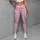 Pink Gingham Hearts for Yoga, Pilates, and Everyday Errands for Women Leggings - 6