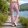 Pink Gingham Hearts for Yoga, Pilates, and Everyday Errands for Women Leggings - 12