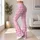 Pink Gingham Hearts for Yoga, Pilates, and Everyday Errands for Women Leggings - 11