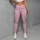 Pink Gingham Hearts for Yoga, Pilates, and Everyday Errands for Women Leggings - 4