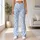 Light Blue Leopard Spots for Yoga Pilates Commutes and Everyday Style Leggings - 12