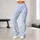 Light Blue Leopard Spots for Yoga Pilates Commutes and Everyday Style Leggings - 11