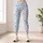 Light Blue Leopard Spots for Yoga Pilates Commutes and Everyday Style Leggings - 4