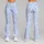 Light Blue Leopard Spots for Yoga Pilates Commutes and Everyday Style Leggings - 9