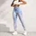 Blue Gray Cloud Wash For Yoga Pilates And Everyday Active Living Leggings - 5