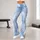 Blue Gray Cloud Wash For Yoga Pilates And Everyday Active Living Leggings - 10