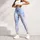 Blue Gray Cloud Wash For Yoga Pilates And Everyday Active Living Leggings - 5