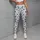 Navy Polka Dots on Ivory for Yoga, Pilates, and Everyday Studio Style Leggings - 4