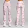Blush Pink Bow Motifs for Yoga, Pilates and Everyday Studio-to-Street Style for Women Leggings - 9