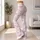 Blush Pink Bow Motifs for Yoga, Pilates and Everyday Studio-to-Street Style for Women Leggings - 11