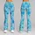 Aqua Blue Smiley Faces for Yoga, Pilates, Gym Days, and Everyday Outings Leggings - 9