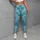 Aqua Blue Smiley Faces for Yoga, Pilates, Gym Days, and Everyday Outings Leggings - 6