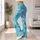 Aqua Blue Smiley Faces for Yoga, Pilates, Gym Days, and Everyday Outings Leggings - 12