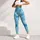 Aqua Blue Smiley Faces for Yoga, Pilates, Gym Days, and Everyday Outings Leggings - 6