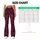 Burgundy Geometric Lines for Yoga, Pilates and Everyday Movement for Active Women Leggings - 7