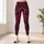 Burgundy Geometric Lines for Yoga, Pilates and Everyday Movement for Active Women Leggings - 4